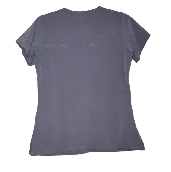Jockey scrub top size XS. Gray, short sleeve, zipper pockets. - Picture 8 of 8